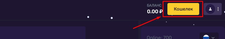 Кнопка "Кошелек"